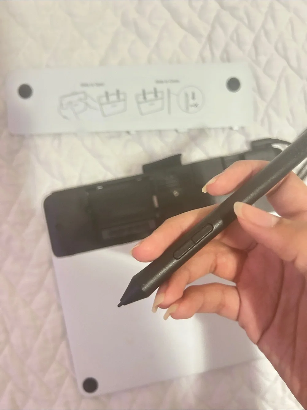 Wacom White Tablet with Stylus for Computer animation